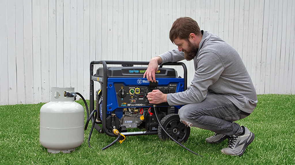 Westinghouse Portable 14500 Peak Watt Tri-Fuel Home Backup Generator with Remote Electric Start