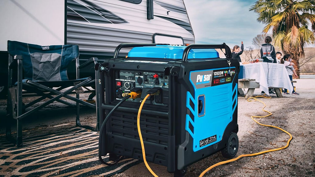 Pulsar Tri-Fuel Inverter Generator 10500-Watt Portable 50A Generator and Remote Start